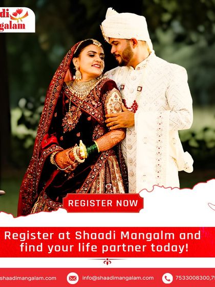 Register at Shaadi Mangalam and find your life partner today. Don't wait for destiny to find you; take the first step towards your future.