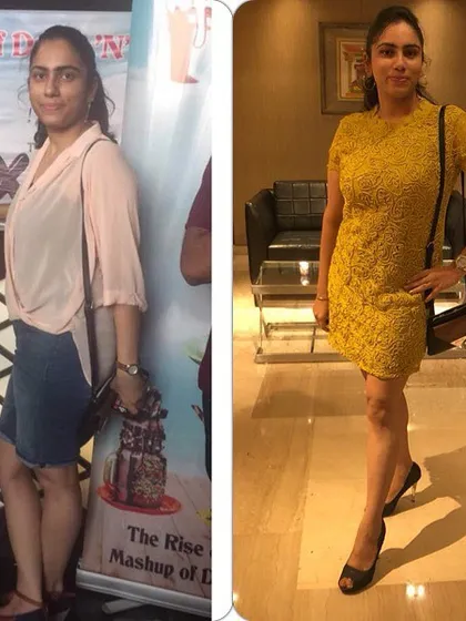 This is what taking your style up-a-notch looks like. On the left is my client feeling unsure in her everyday wear, and on the right is the confident, radiant woman who emerged after our styling session. I help you find silhouettes and colors that make you shine from the inside out.