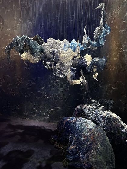 A repeat of image 152, a sculptural piece from the 'Into The Deep' installation.