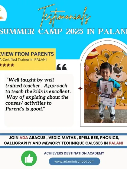 "Well taught by a well-trained teacher." We are so proud to receive this feedback from a parent after our Summer Camp. Our certified trainers are experts at connecting with kids and making learning an excellent, joyful experience.
