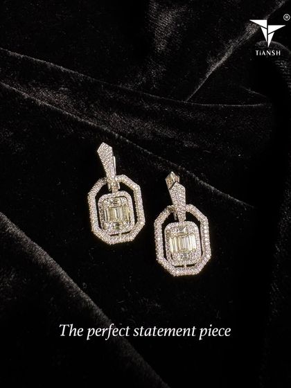 Classics never go out of fashion. These statement earrings, with their geometric design and brilliant diamonds, have been a crowd favorite and one of my most loved pieces.
