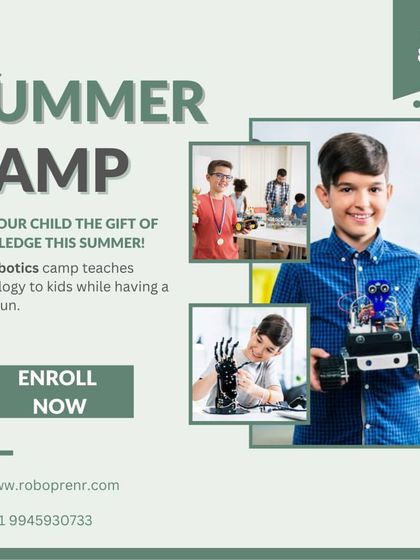 An ad for our summer camp, positioned as a gift of knowledge that teaches technology in a fun and engaging way.