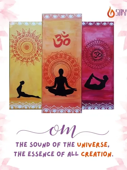 Om is the sound of the universe, the essence of all creation. When you chant Om, you are connecting with the very fabric of life.