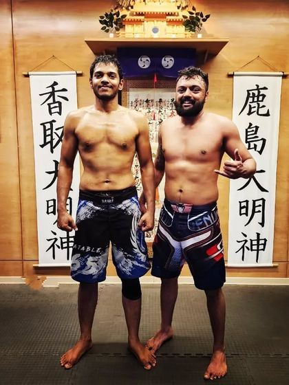 After a tough No-Gi sparring session at The Dojo. The sweat and hard work are what lead to improvement.