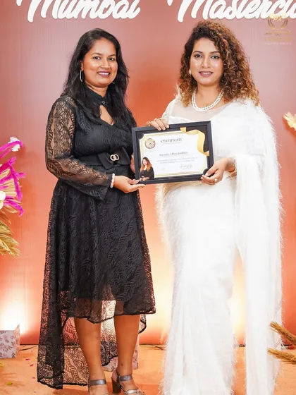 Feeling awesome after a masterclass. Continuous education is key in the beauty industry, and I love learning new things to perfect my craft.
