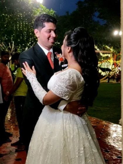 The couple shares their first dance, a cherished moment during the wedding reception. I ensure these romantic highlights are given the perfect spotlight, creating a memory that lasts a lifetime.