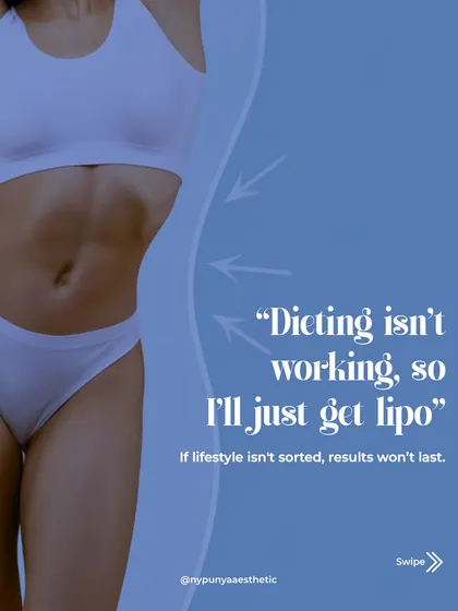 Liposuction is not a substitute for a healthy lifestyle. For results to last, it's essential that your diet and exercise habits are consistent. Lipo sculpts the body you've worked for.