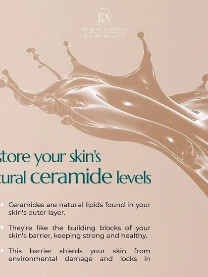 You can restore your skin's natural ceramide levels with advanced treatments. I use therapies like PRP, mesotherapy, and exosome therapy to help strengthen the skin's protective barrier.