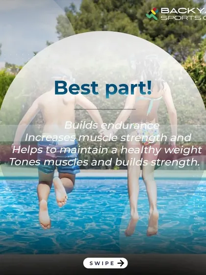Swimming is not just fun for kids; it's also highly beneficial for their physical development. It helps build endurance, increases muscle strength, and promotes a healthy, active lifestyle.