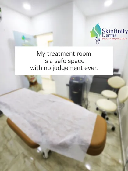 We know that skin concerns can be sensitive. Our treatment room is a safe, private, and completely non-judgmental space. Your comfort and confidence are our top priorities from the moment you walk in.