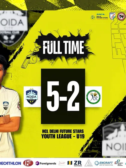 The scorecard from our U19's fourth match. A convincing 5-2 win for the team.