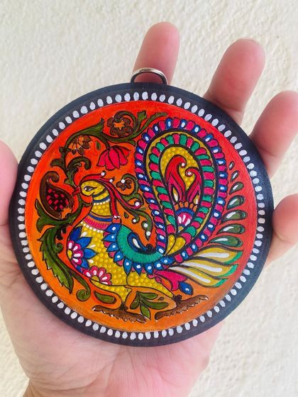 Greengold - Indian Artisan Home Decor Stories on Wood: Mythological & Folk Art Plates photo 24