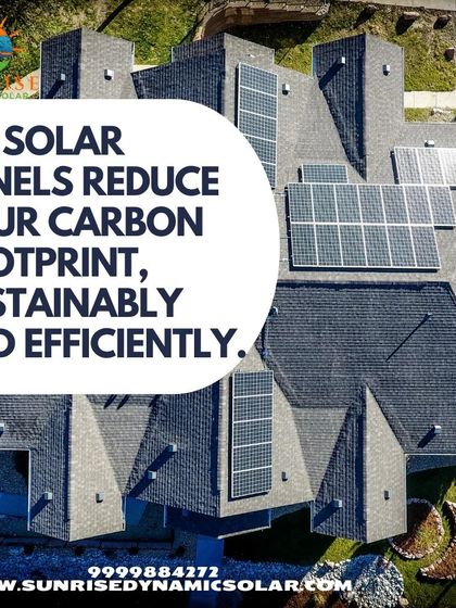 Let solar panels reduce your carbon footprint sustainably and efficiently. This aerial view shows how panels can be integrated onto complex roof structures.