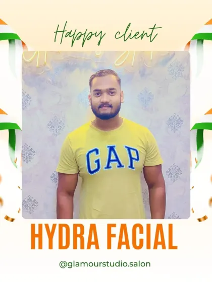 This client is looking strong and confident after his Hydra Facial. Great skin is for everyone.