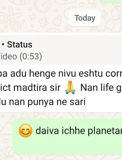 Vinay - Personal Astrology & Horoscope Reading Client Success Stories photo 10