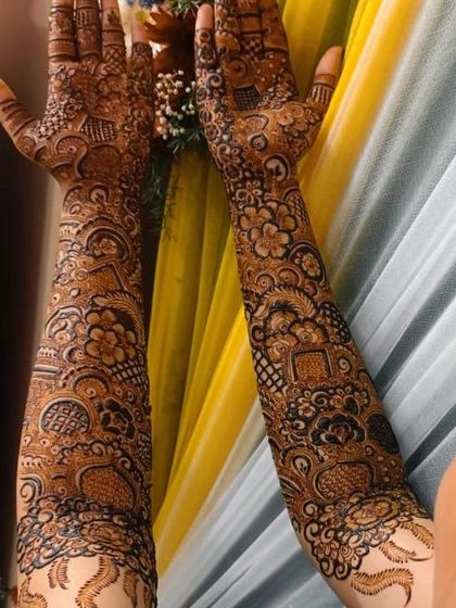 Mehendi Art by Nishat - Mehndi (Henna) Artistry Elaborate Bridal Henna photo 64