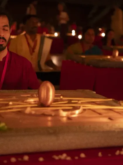 In a moment of profound stillness at the Yantra Ceremony, I felt the grace of Linga Bhairavi and Sadhguru envelop everything. This is the core of our spiritual practice, a deep, personal connection with the divine that I am humbled to facilitate.