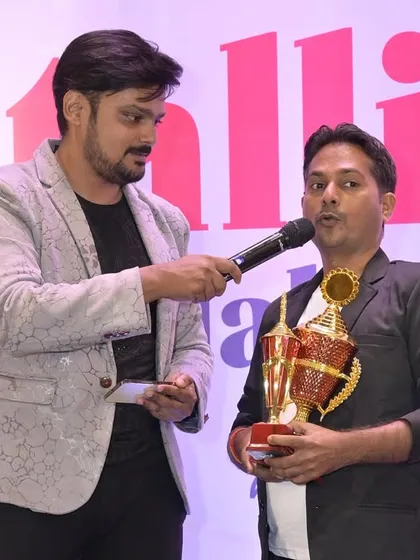 An important part of any corporate gala is recognizing achievement. Here, I am hosting an awards segment, ensuring each winner gets their moment in the spotlight while keeping the audience engaged throughout the ceremony.