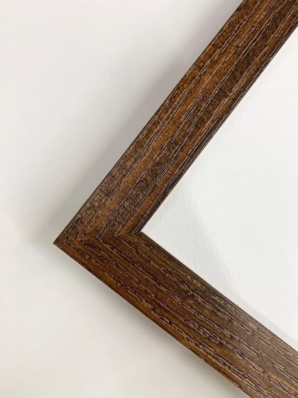 This incredible artwork is beautifully showcased in one of our wooden frames with museum glass, which minimizes annoying reflections and enhances the viewing experience.