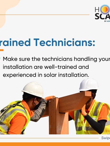 When choosing an installer, ensure the technicians are well-trained and experienced. Our HomeScape teams are experts in safe and efficient solar installation.