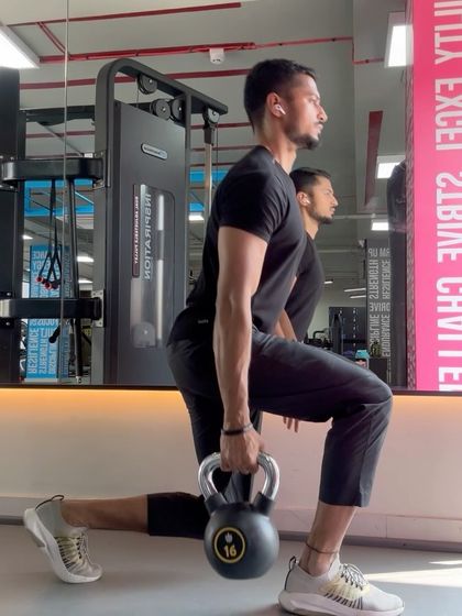 Here is a complete full-body workout using just a single kettlebell. This sequence includes swings, squats, lunges, and presses, demonstrating how versatile one piece of equipment can be for building strength and endurance.