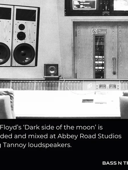 A piece of music history: Pink Floyd's 'Dark Side of the Moon' was recorded and mixed at Abbey Road Studios using Tannoy loudspeakers. This is the level of professional trust and heritage that comes with every Tannoy speaker we offer.
