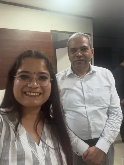 With my first mentor, Porwal Sir. I am grateful for the guidance I have received throughout my career and believe in paying it forward.