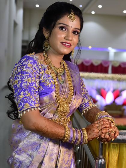 Usha Gowda - Bridal Makeup and Hair Styling Glamorous Reception & Sangeet Looks photo 24