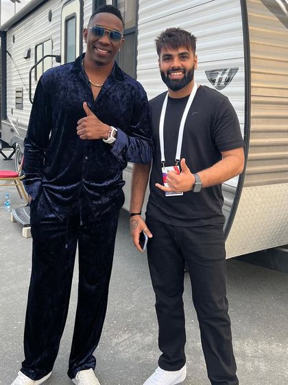 I like down to earth people. It was a pleasure meeting the champion, DJ Bravo, during the ILT20 cricket league in Dubai.
