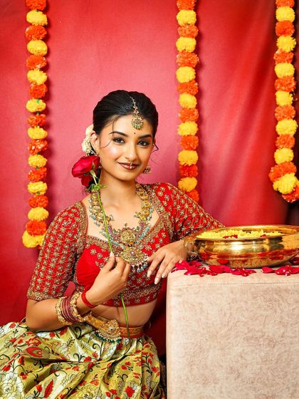 Thesparklebox - Occasion Wear Jewellery Rental Vibrant Kempu & Antique Sets photo 8