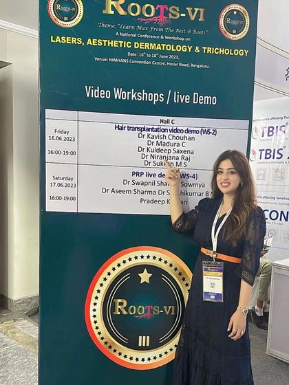 I was grateful for the opportunity to conduct a video workshop on hair transplantation at Roots-VI, sharing my techniques with other doctors.