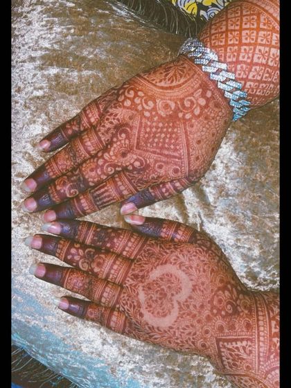 A different personalized design, featuring the Om symbol, which holds spiritual significance.