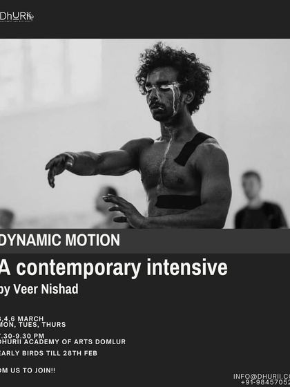 Join Veer Nishad for a contemporary intensive that blends floor work, breath, and acrobatics. This is a chance to build strength, explore fluid transitions, and move with intention and power.