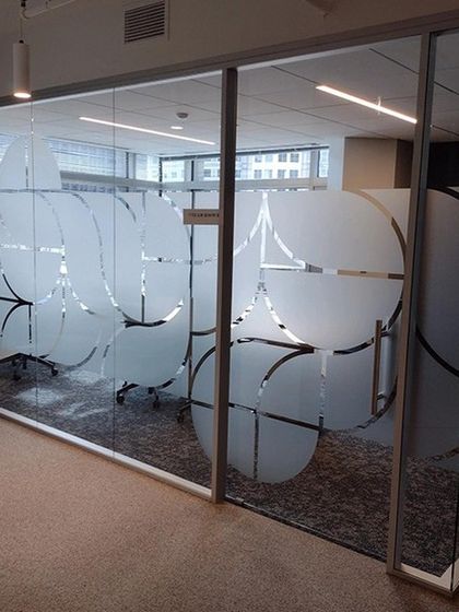 Wall Mind - Window Treatments Frosted Glass Films: Privacy for Your Office photo 18