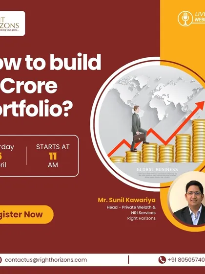 Building a significant portfolio of 10 crores is an ambitious goal that requires a clear, strategic roadmap. This webinar announcement highlights our expertise in guiding clients through the step-by-step process of disciplined investing and professional management needed to achieve such milestones.