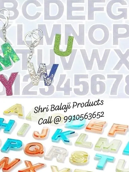 My big alphabet mold is back in stock. It's a must-have for creating personalized soaps, resin keychains, or candles with initials.