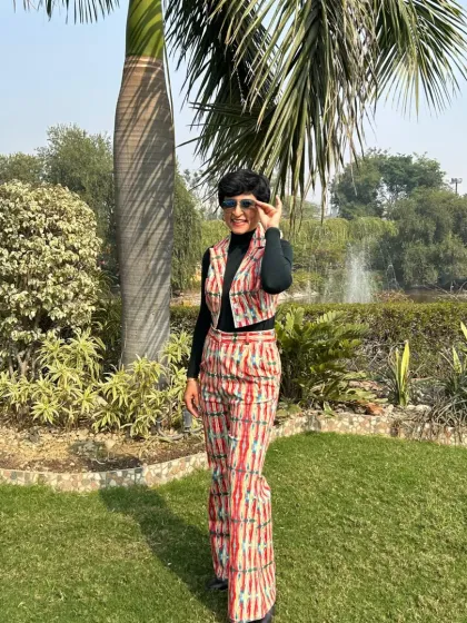 Rocking a co-ord set. Fitness isn't just about health, it's also about the confidence to experiment with your style.