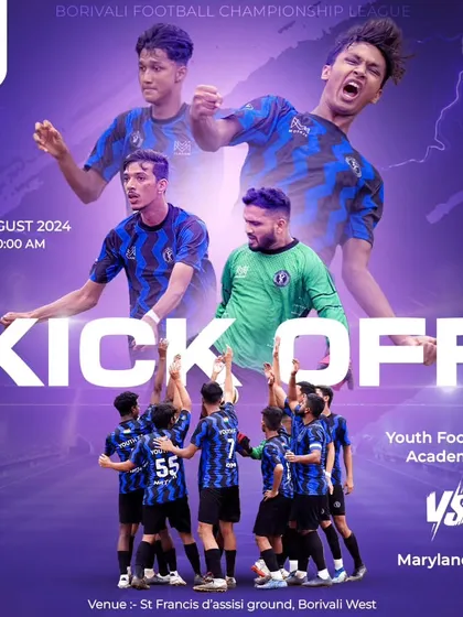 The ultimate clash. A kick-off poster for our exciting BFCL match against Maryland FC.