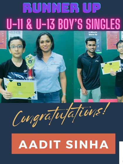 Manoj Kumar - Badminton Coaching for Kids & Youth Our Tournament Champions photo 49