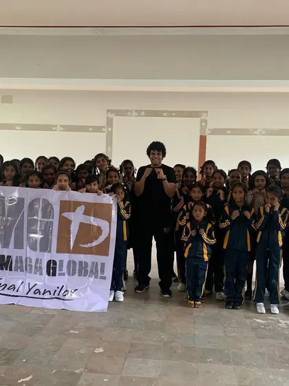 A kids' self-defense workshop for Tadmore Academy in Bangalore. Our youth programs are designed to be fun, engaging, and empowering for younger participants.