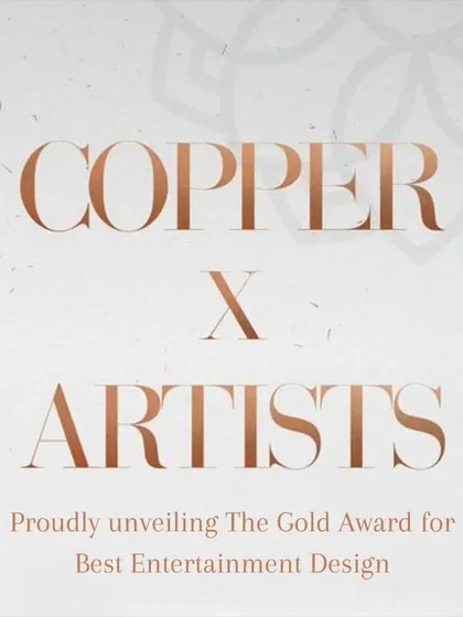 We are proud to have won the Gold Award for Best Entertainment Design. This image is a testament to our commitment to creating moments that become masterpieces.