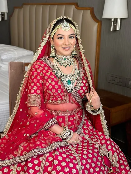 Another angle of this beautiful bride, highlighting the flawless makeup and how it photographs from every angle.