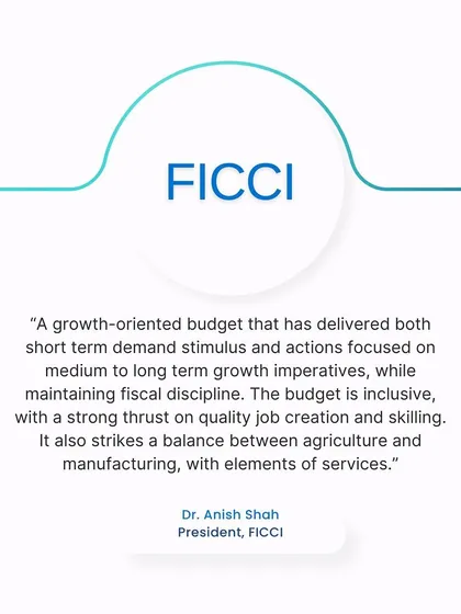 An insight from the Federation of Indian Chambers of Commerce & Industry (FICCI) on the budget. We monitor these perspectives to understand the broader economic context for our tax advisory services.