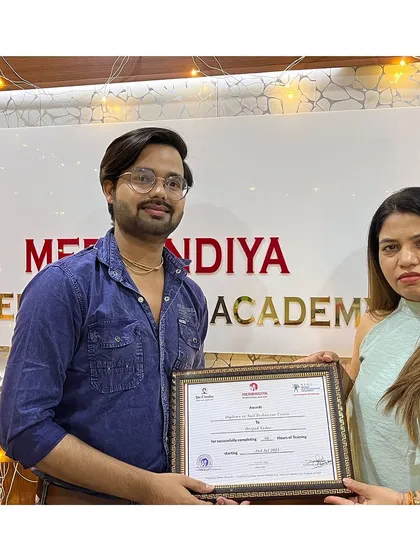 Another talented student is now a certified professional. We wish him all the best for his career.