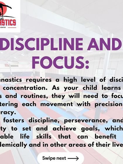 Gymnastics requires a high level of discipline and focus. As students work to master new skills and routines with precision, they develop perseverance and goal-setting abilities that help them in all areas of life.