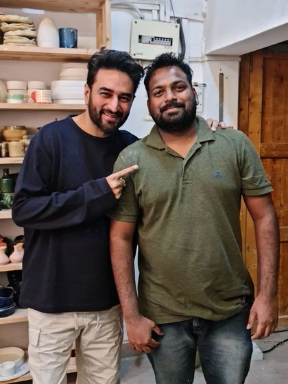 Here is a shot of Shekhar Ravjiani with one of our talented team members during the music video shoot at Clay Explore. It was a wonderful collaboration and a memorable day for our studio.