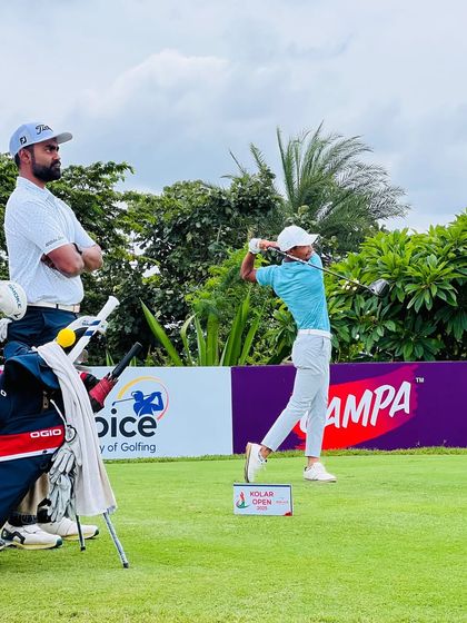 Our coaches are constantly on the range, providing hands-on instruction. From demonstrating a swing path to analyzing a student's setup, these moments of direct mentorship are where real progress is made.