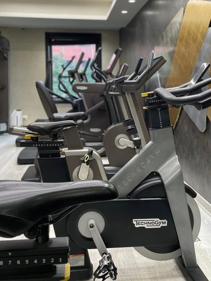 Ready to ride? Our Technogym stationary bikes are perfect for high-intensity interval training or a steady-state cardio session.