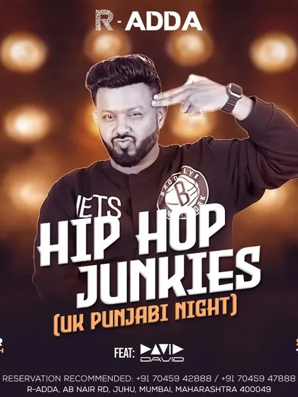 Poster for my Hip Hop Junkies (UK Punjabi Night) at R-Adda, Mumbai.