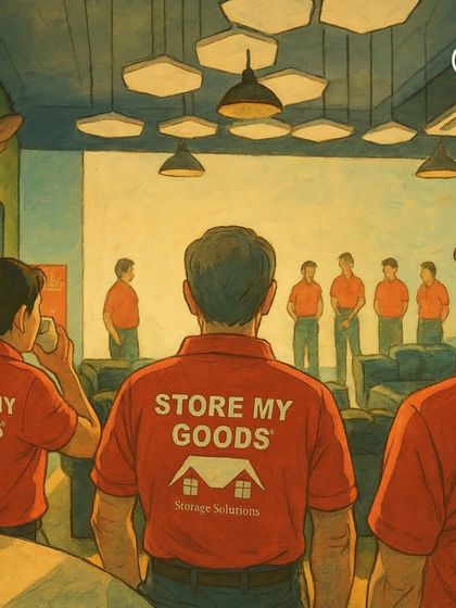 My team, ready for action. This artwork shows my crew getting briefed before a job, showcasing the teamwork and dedication that goes into every move.